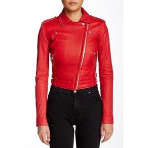 Iro red Leather jacket